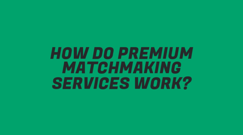 How Do Premium Matchmaking Services Work?